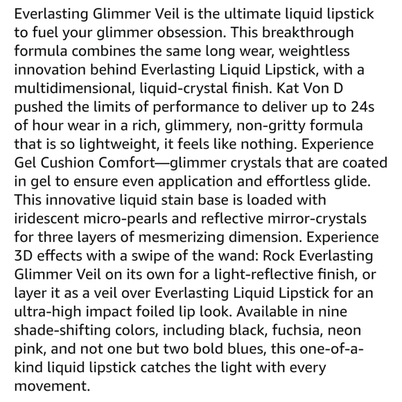 💙KVD Everlasting Glimmer Veil Wizard - Picture 3 of 9